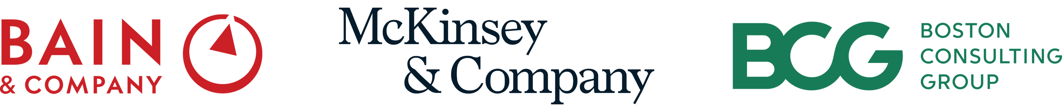 McKinsey, BCG, Bain